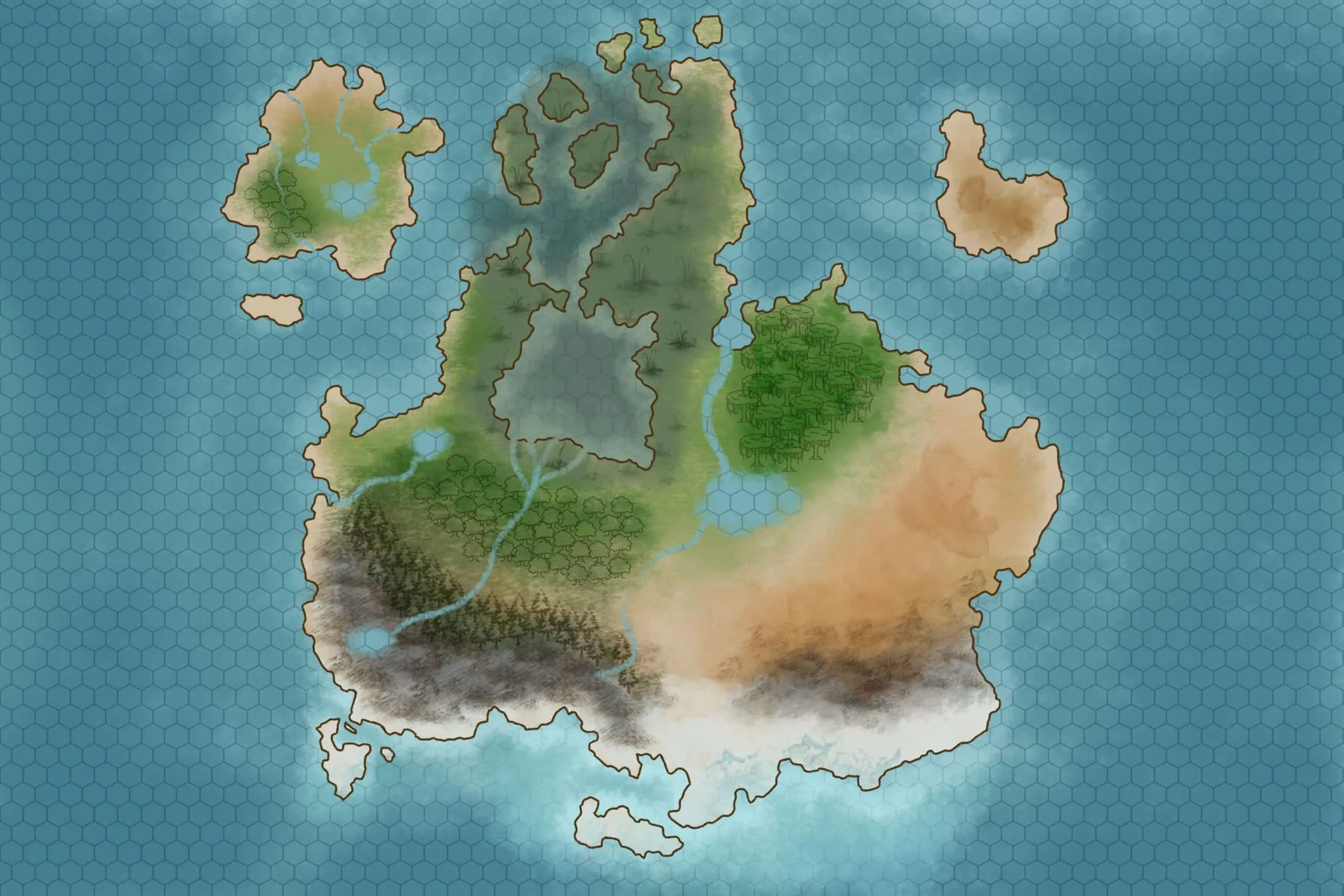 Soloastria Continental Map
